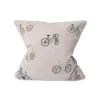 Fine Little Day Bicycles Embroidered Cushion Cover
