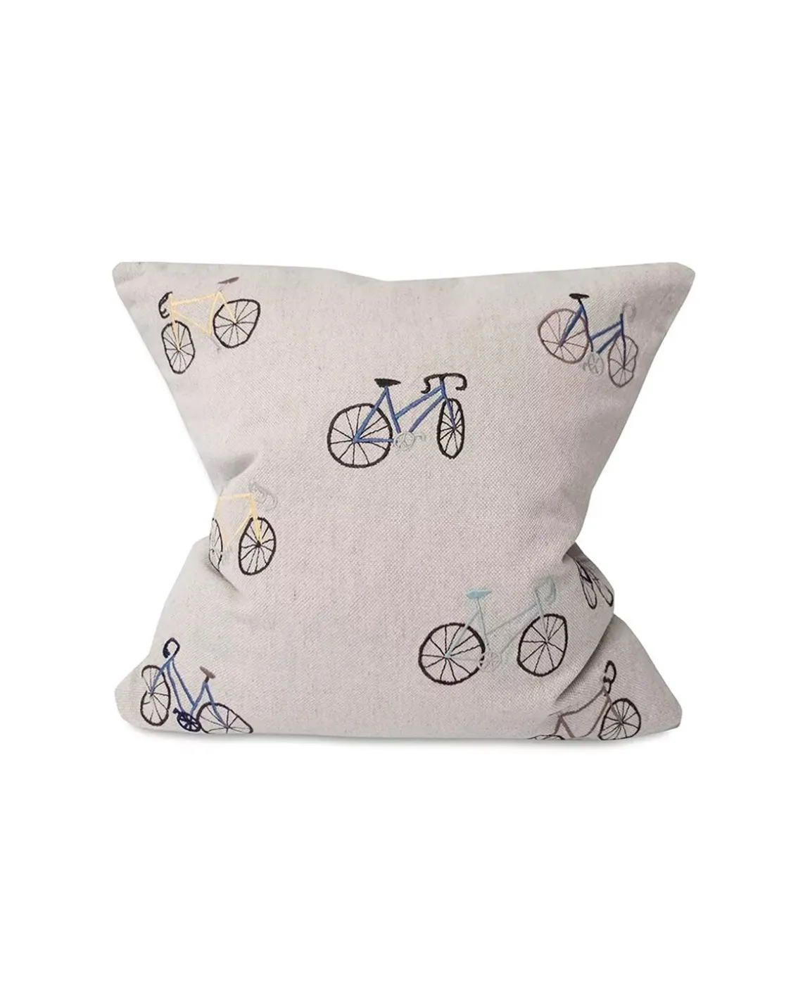 Fine Little Day Bicycles Embroidered Cushion Cover