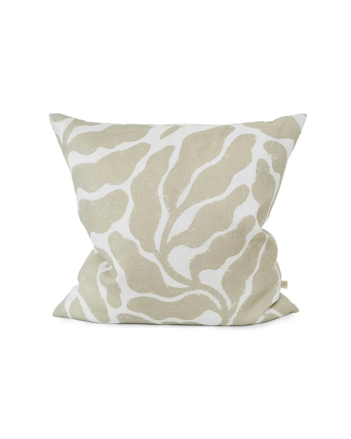 Fine Little Day Leaves Linen Cushion Cover Sand