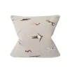 Fine Little Day Swimmers Embroidered Cushion Cover