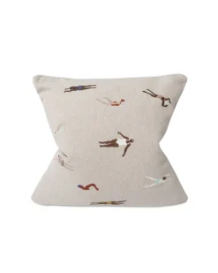 Fine Little Day Swimmers Embroidered Cushion Cover