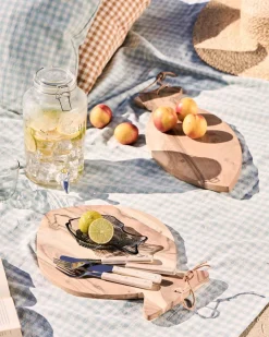 Fish Plate Large Dark Blue Glass