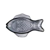 Fish Plate Small Dark Blue Glass