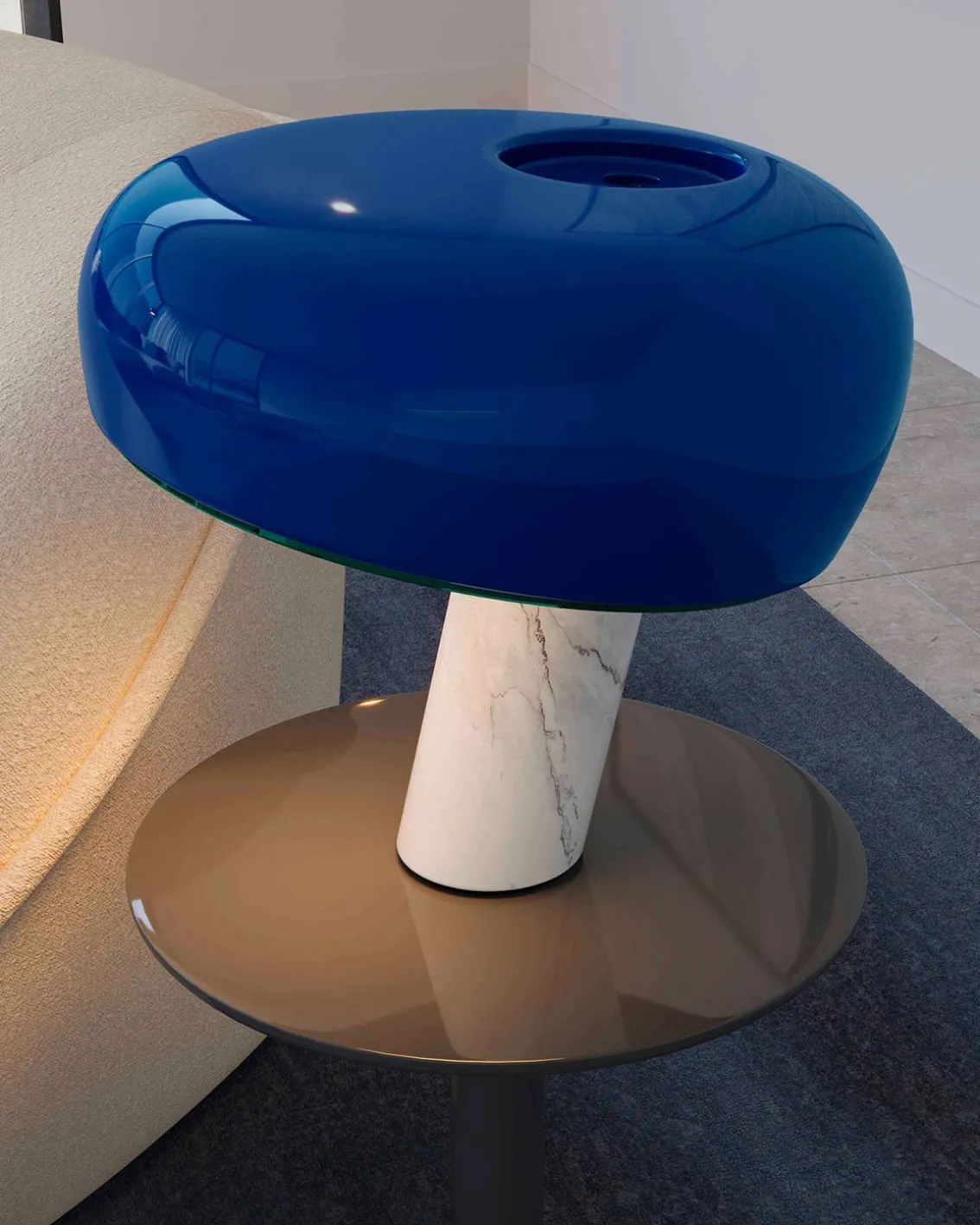 FLOS Snoopy Table Lamp Navy Blue
