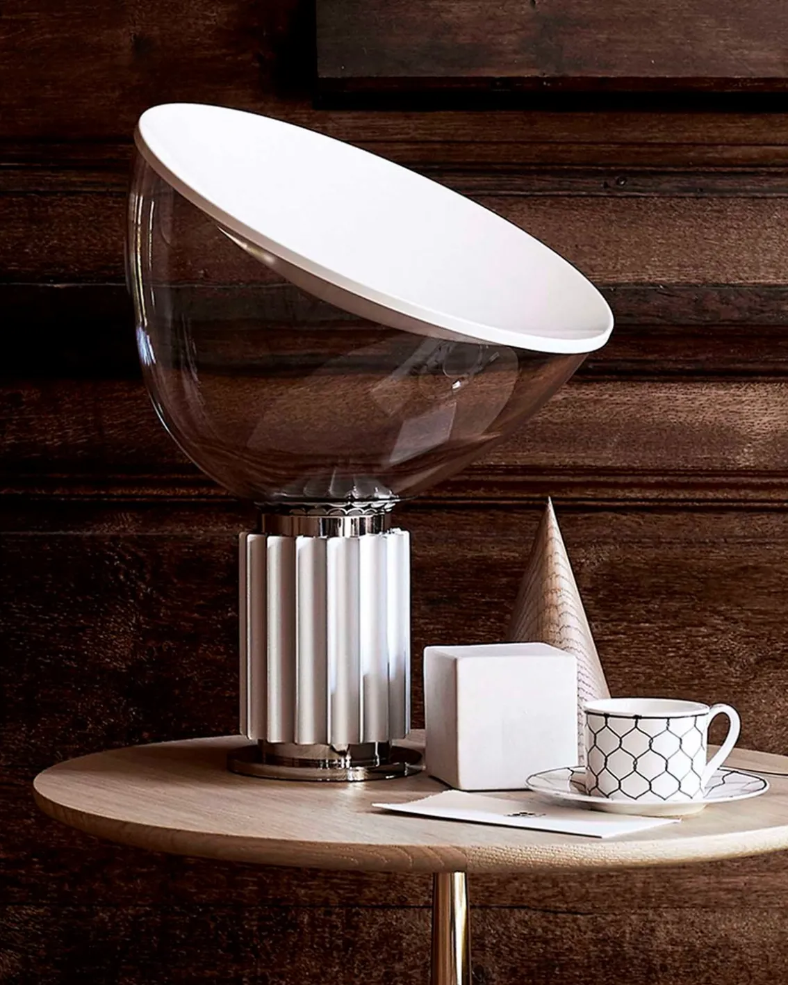 FLOS Taccia Small Table Lamp Silver