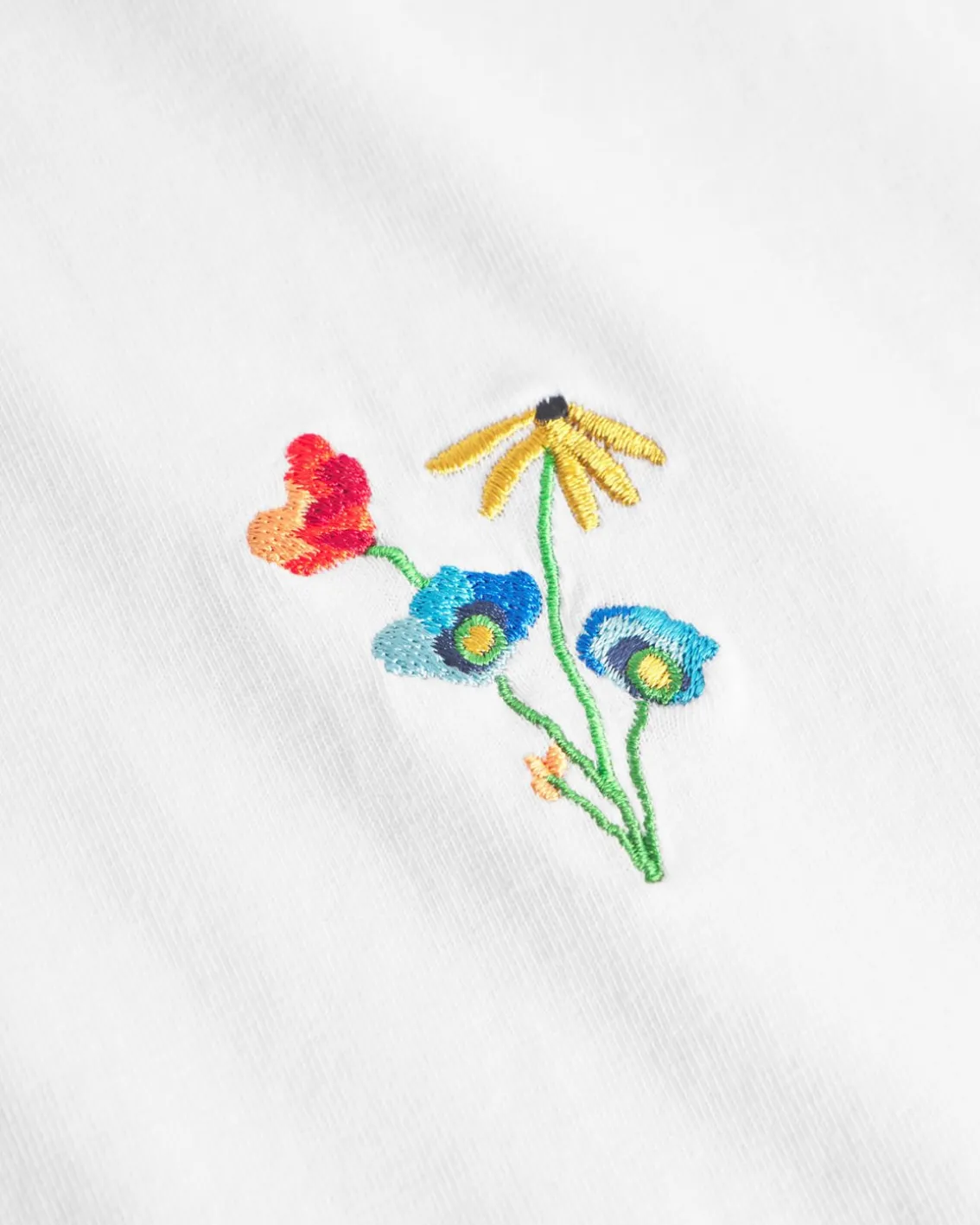 Forét Element T-Shirt White Flower