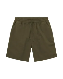 Forét Hush Seersucker Shorts Army