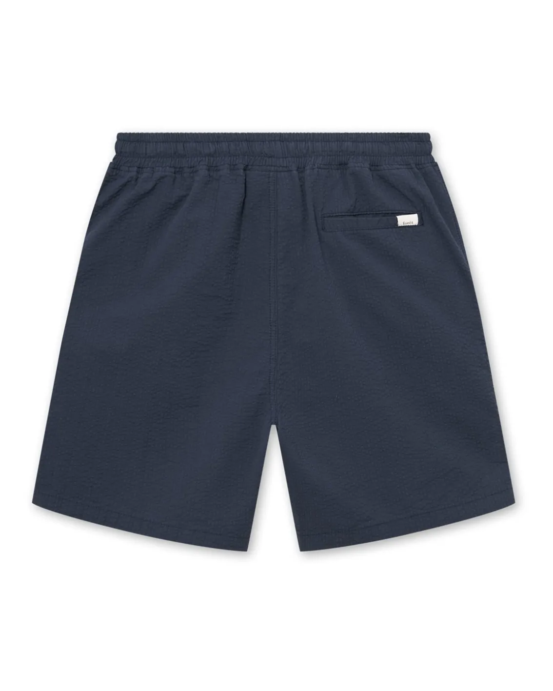 Forét Hush Seersucker Shorts Navy