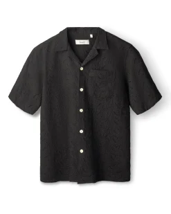 Forét Leo Paisley Shirt Black