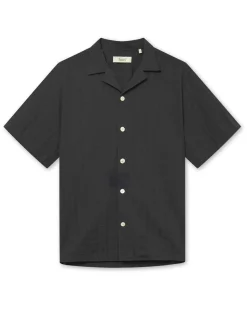 Forét Peer Short Sleeve Shirt Black