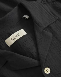 Forét Peer Short Sleeve Shirt Black