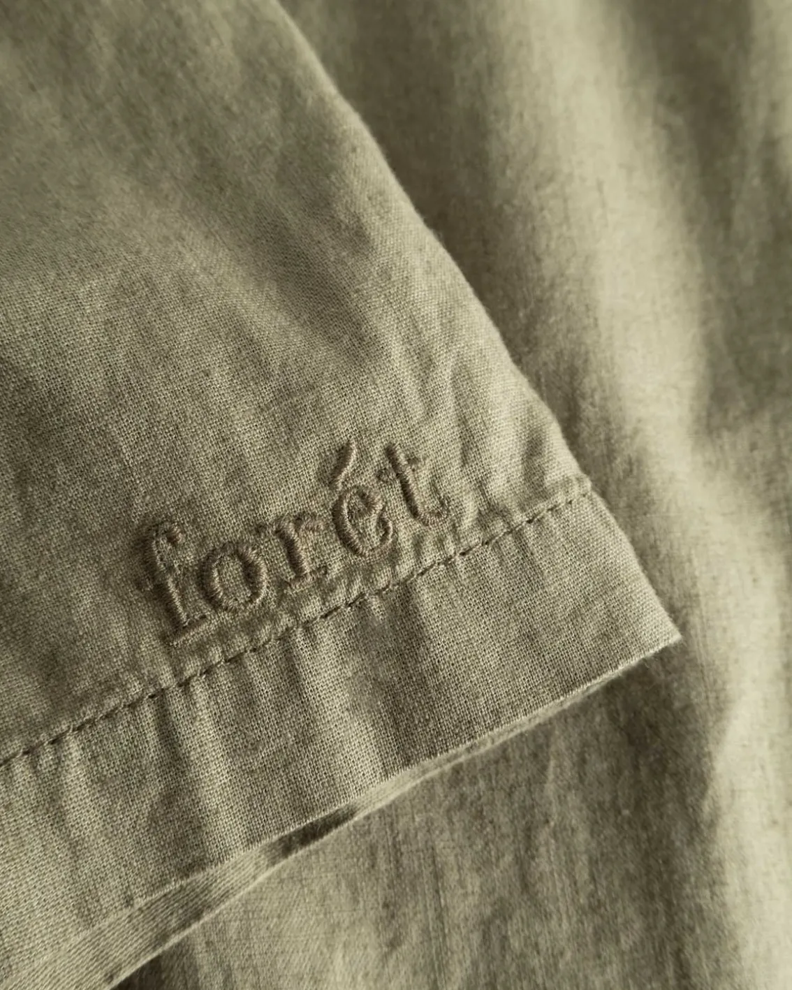 Forét Serene Linen Shorts Dusty Olive