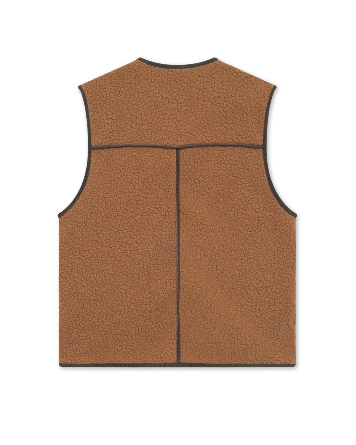 Forét Tulip Sherpa Fleece Vest Brown