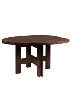 Frama Farmhouse Trestle Table Pond Dark Oak