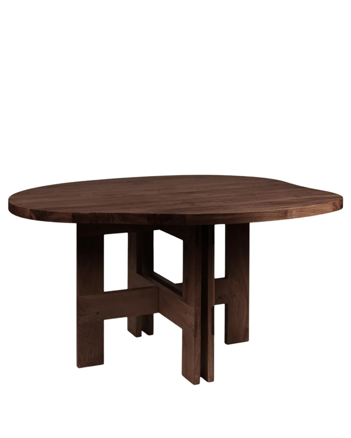 Frama Farmhouse Trestle Table Pond Dark Oak