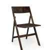 Frama Folding Flat Chair Dark Brown Birch