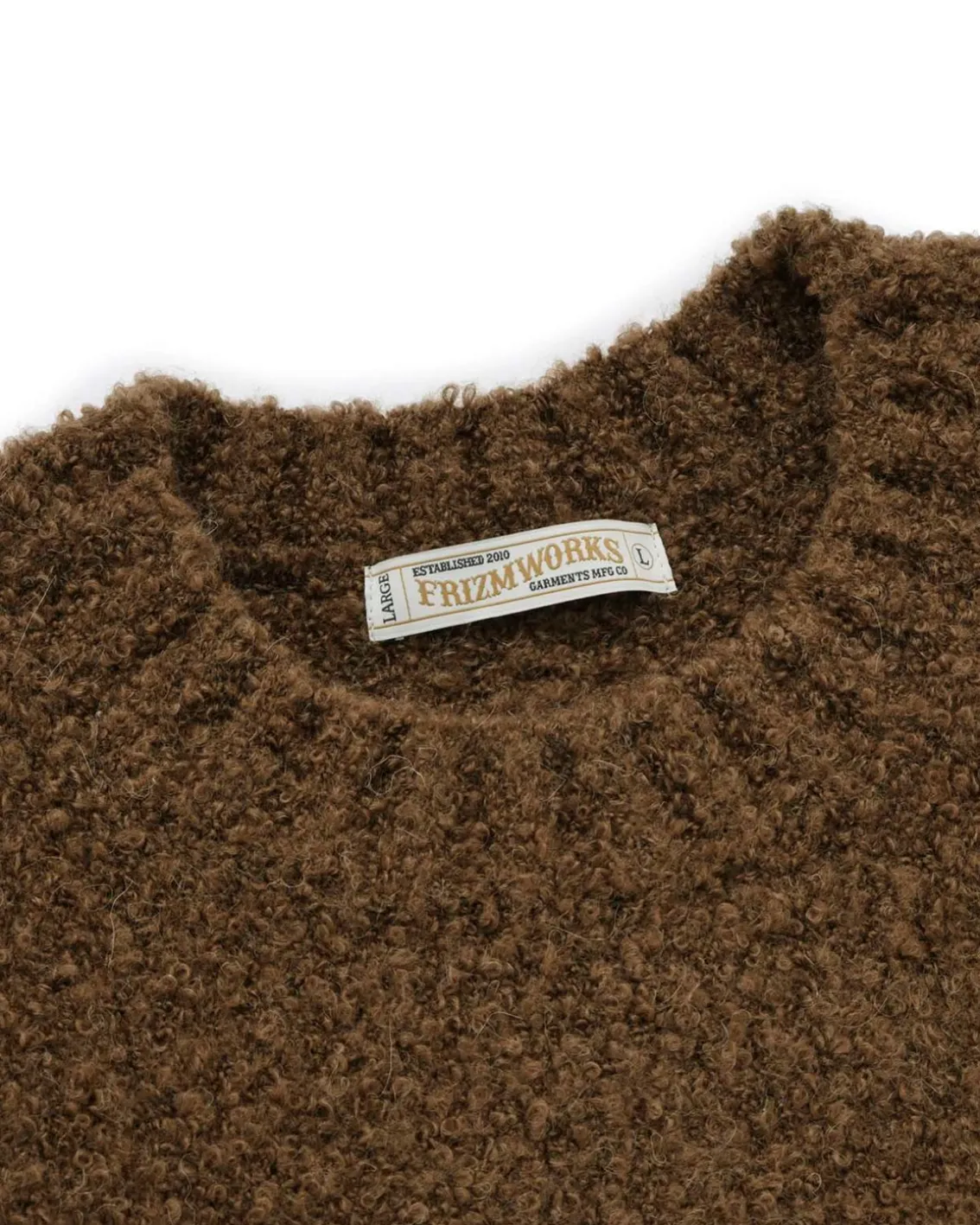 Frizmworks Alpaca Boucle Knit Brown