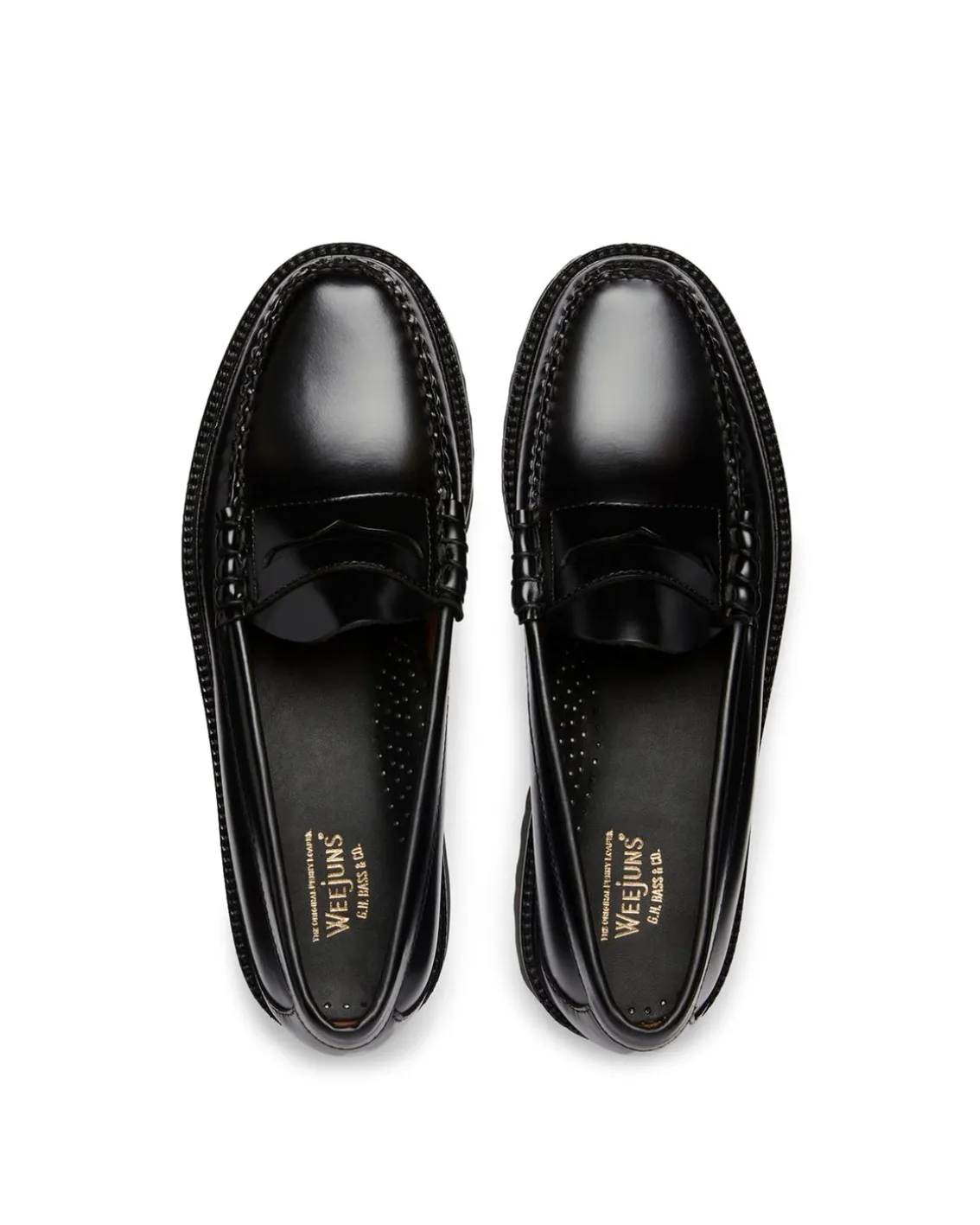 G.H. Bass Weejuns 90s Larson Penny Loafers M Black
