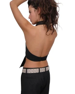 Gimaguas Ring Top Grey Pinstripe