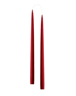Hand Dipped Candle Dark Red