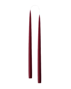 Hand Dipped Candle Light Burgundy