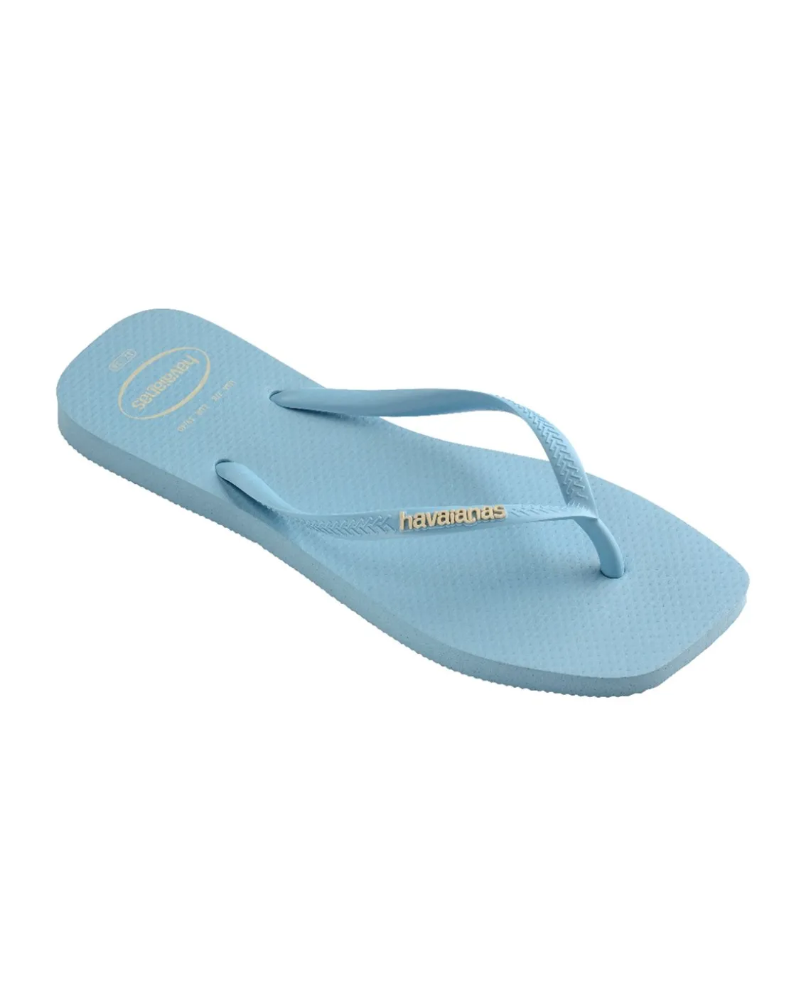 Havaianas Square Logo Pop Up Flip Flops W Lavender Blue
