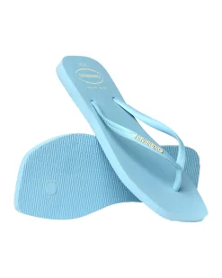 Havaianas Square Logo Pop Up Flip Flops W Lavender Blue