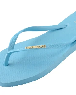 Havaianas Square Logo Pop Up Flip Flops W Lavender Blue