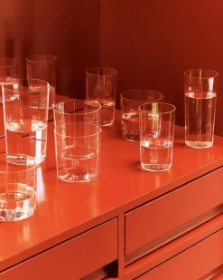 HAY Angle Glass Tall Clear