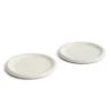 HAY Barro Plate Set Of 2 Ø24 Off White