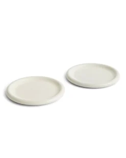 HAY Barro Plate Set Of 2 Ø24 Off White