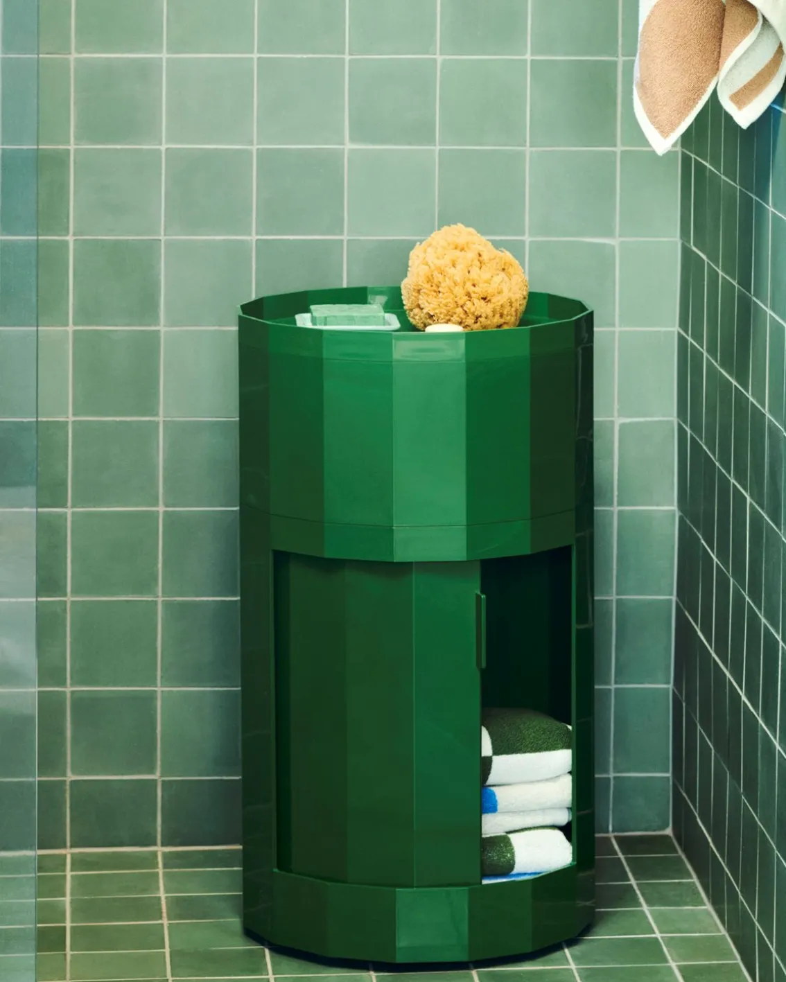 HAY Facet Cabinet High Spinach Green