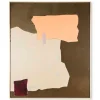 HK Living Abstract Painting Mustard/Nude