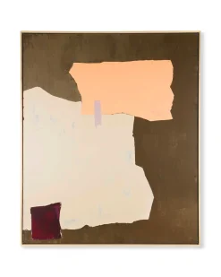 HK Living Abstract Painting Mustard/Nude