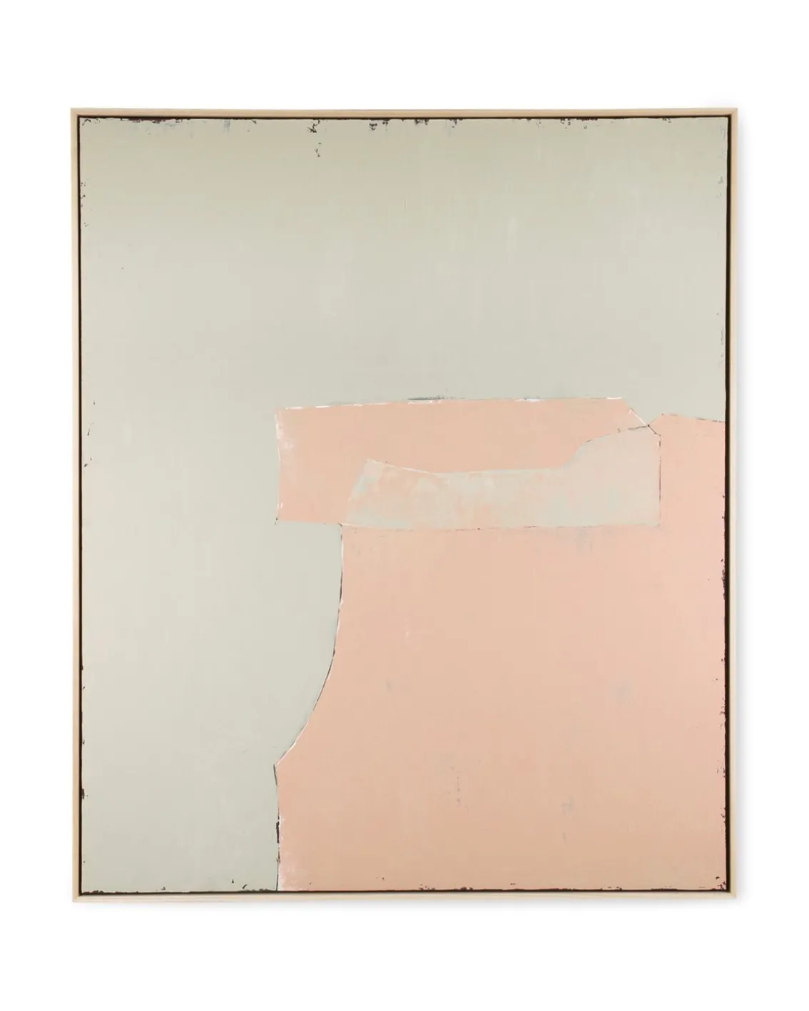 HK Living Abstract Painting Olive/Nude