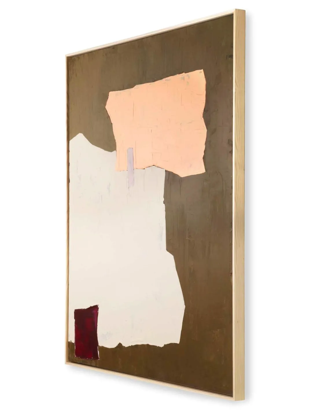 HK Living Abstract Painting Mustard/Nude