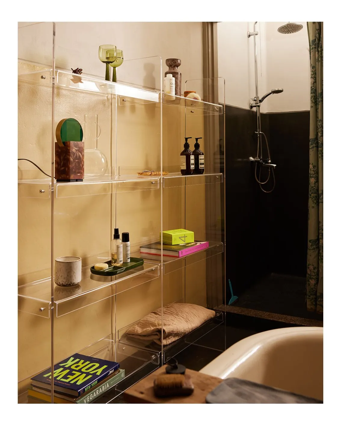 HK Living Acrylic Cabinet Clear