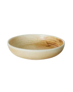 HK Living Chef Ceramics Deep Plate L Rustic Cream/Brown
