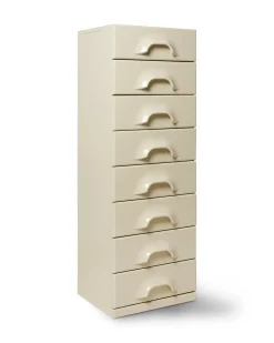 HK Living Chest Of 8 Drawers Cream