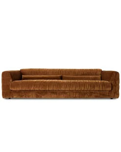 HK Living Club Couch Royal Velvet Caramel