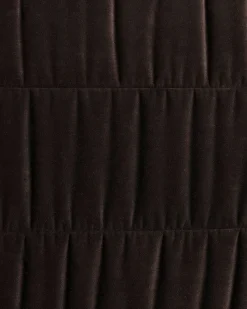HK Living Club Couch Royal Velvet Dark Brown