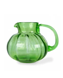 HK Living Emerald Glass Jug Olive Green