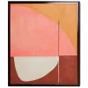 HK Living Framed Artwork 'Roseate Hues' Rose/Red