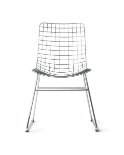 HK Living Metal Wire Chair Silver