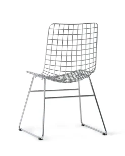 HK Living Metal Wire Chair Silver