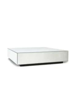 HK Living Mirror Block Coffee Table Clear