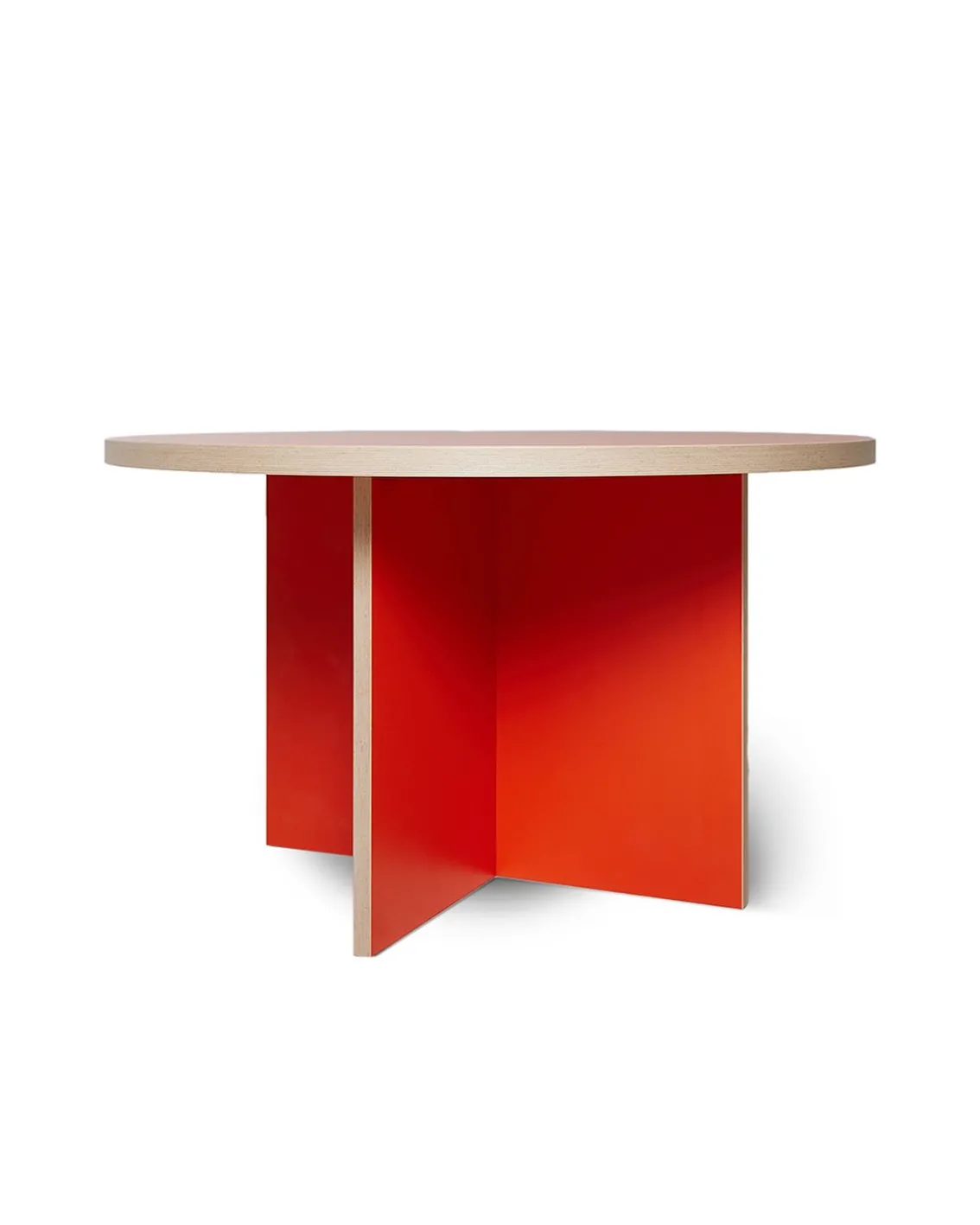 HK Living Round Dining Table Orange