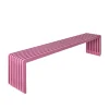 HK Living Slatted Bench L Hot Pink