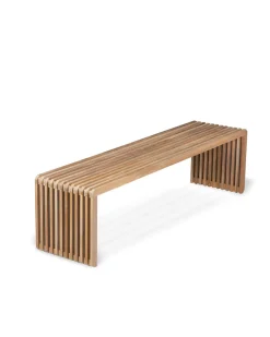 HK Living Slatted Bench L Natural Teak