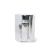 HK Living Stoneware Side Table Chrome
